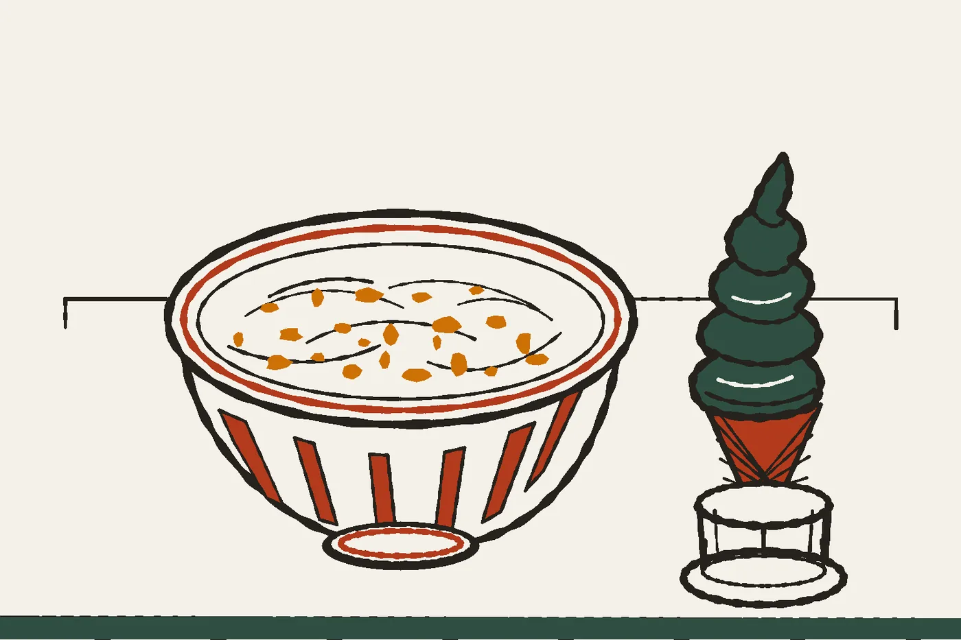 Green Corner : le ramen tenkake et la glace au matcha de Wakayama