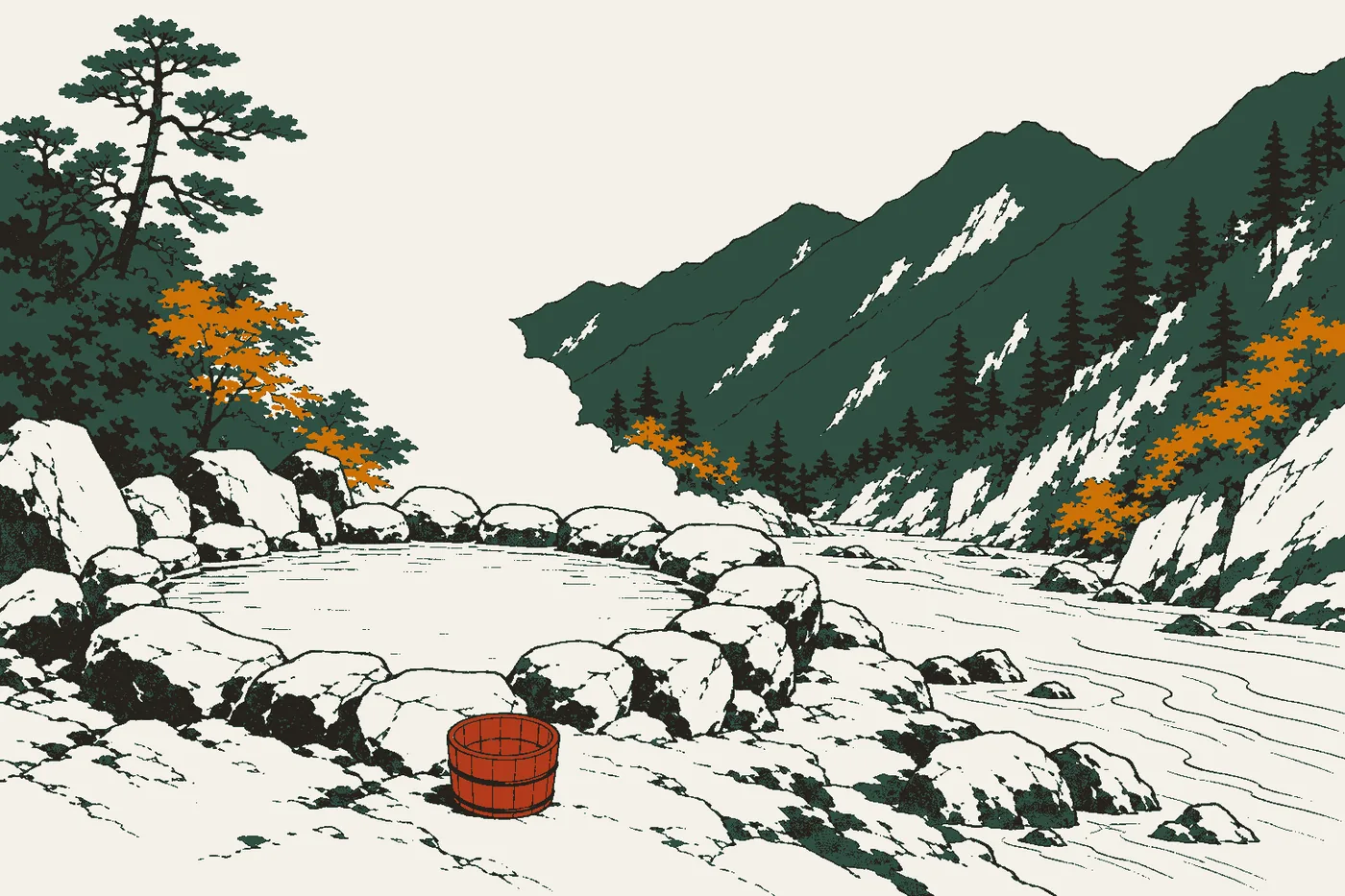 Mountain Open-Air Baths: The Three Hot Springs of Kumano Hongu