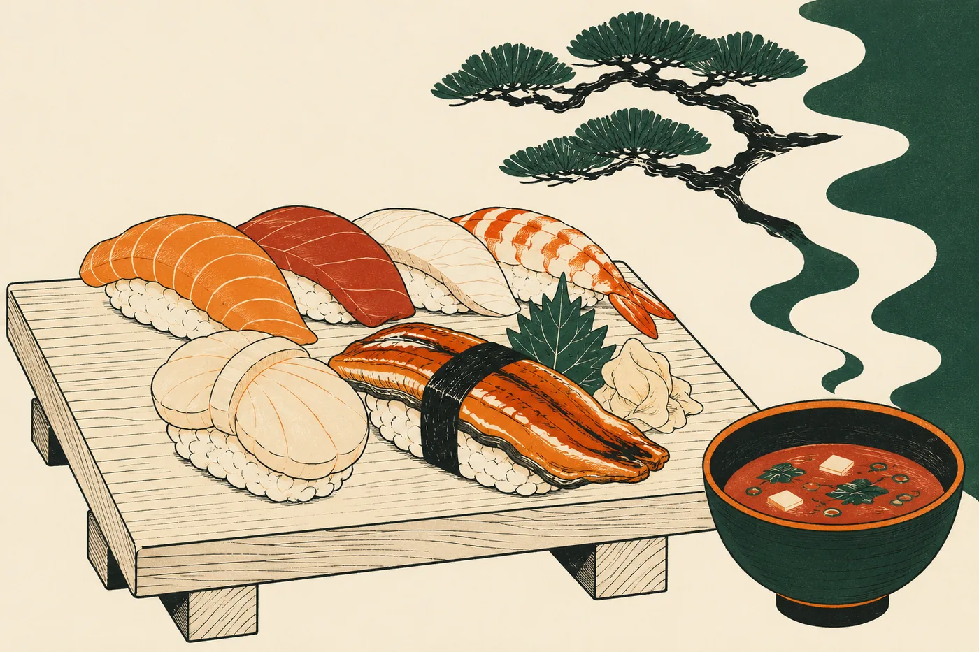 Sushi Tozaemon: Good-Value Sushi and Sashimi Lunches in Iwade