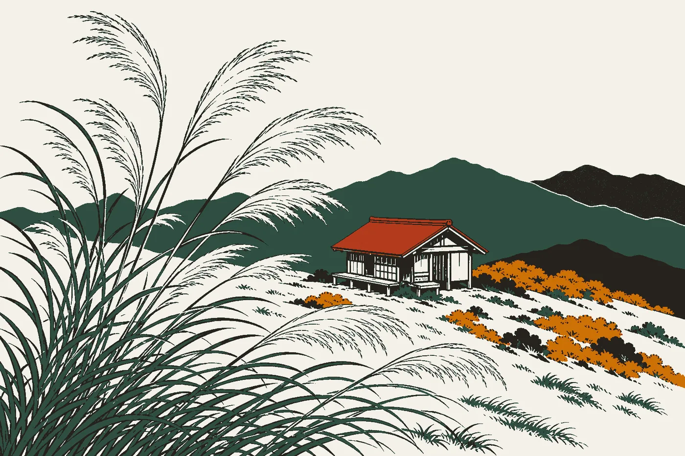 山の家おいし：生石高原山顶的午餐与虹吸咖啡
